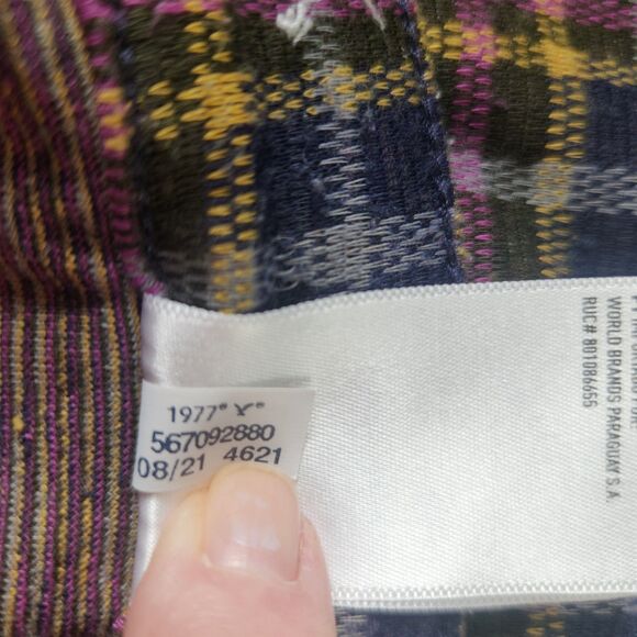 AEO Y2K High-Waisted Plaid Flare Pants-14-Ultra Soft-Stretch-Grandmacore-Grunge - Picture 9 of 11